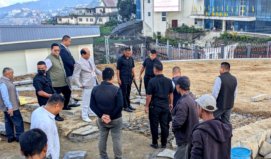 Chief Minister Neiphiu Rio inspects ongoing works; assures Park will be ready ahead of Hornbill Festival