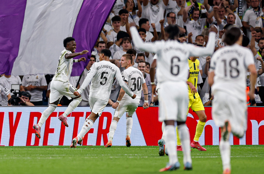 La Liga: Vinicius double lead Real Madrid to win over Villarreal