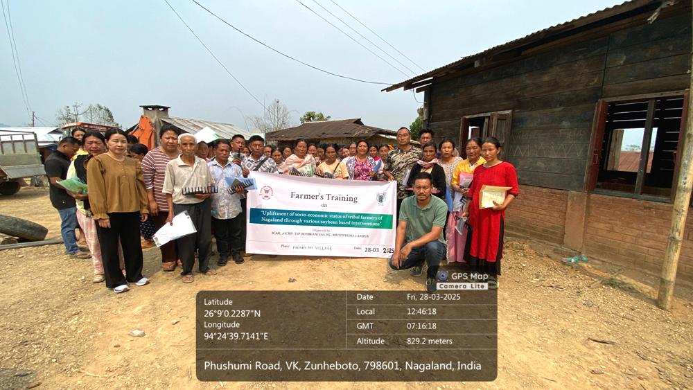SAS conducts training on soybean cultivation in Phishumi