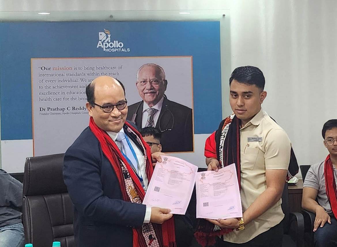 Ao student body, Apollo Hospital sign blood donation MoU