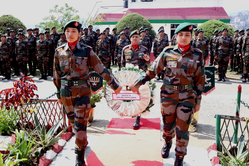 Assam Rifles holds wreath-laying ceremony in Kohima