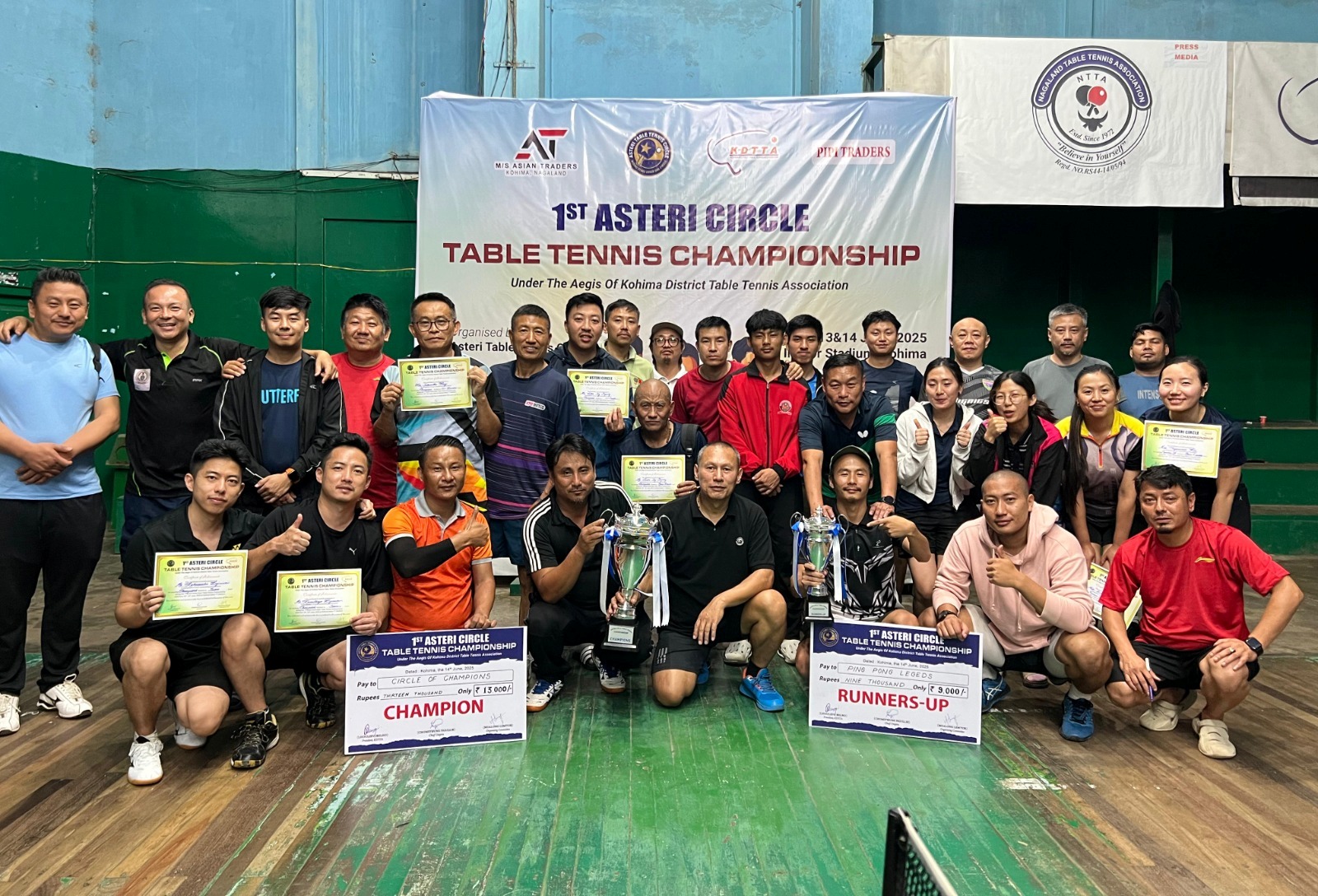 Inaugural Asteri tbale tennis championship in kohima concludes